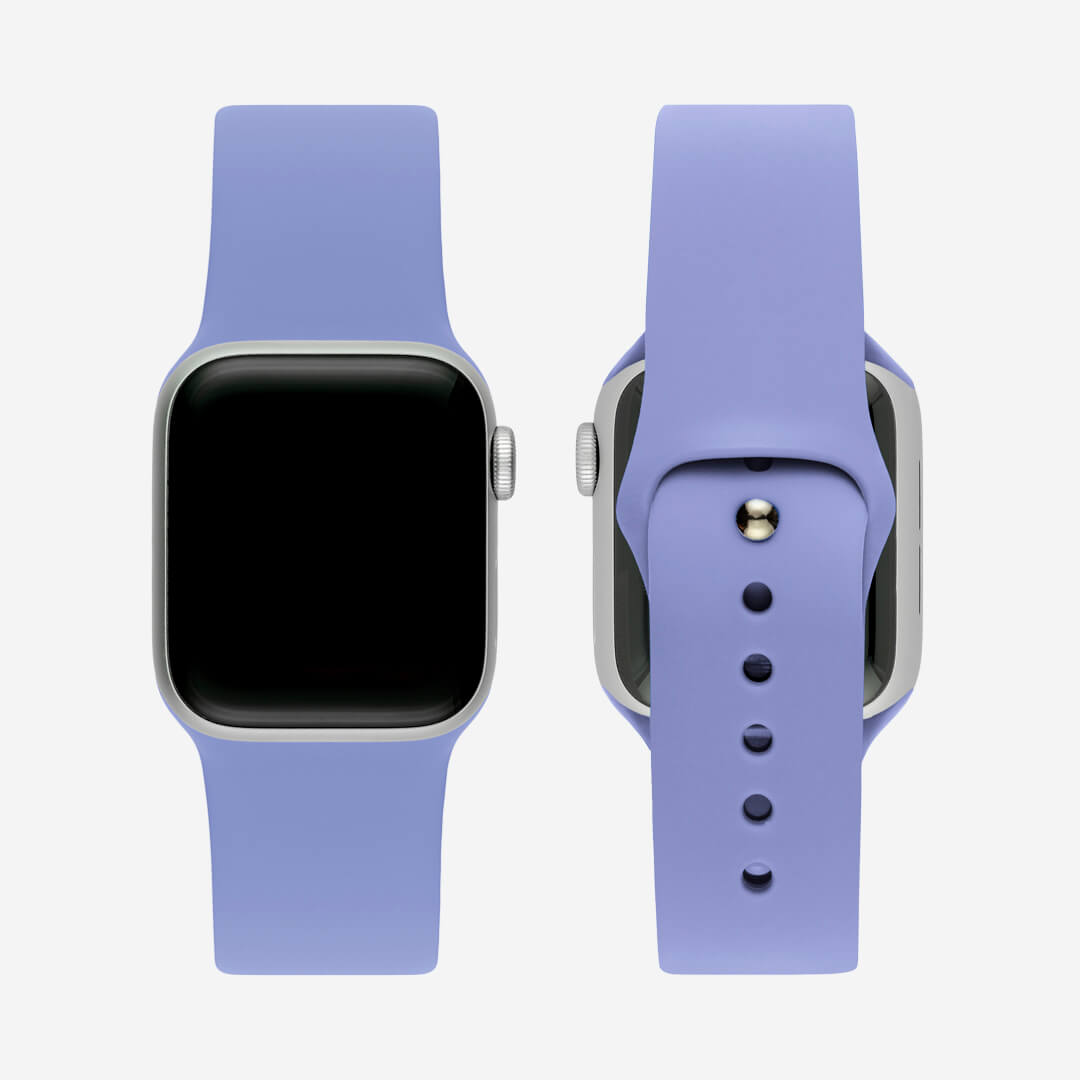 Silicone Apple Watch Band - English Lavender