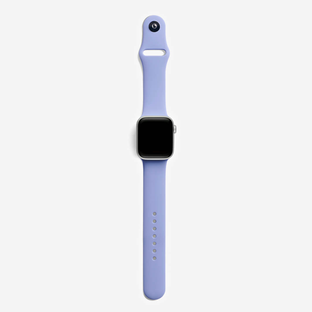 Silicone Apple Watch Band - English Lavender