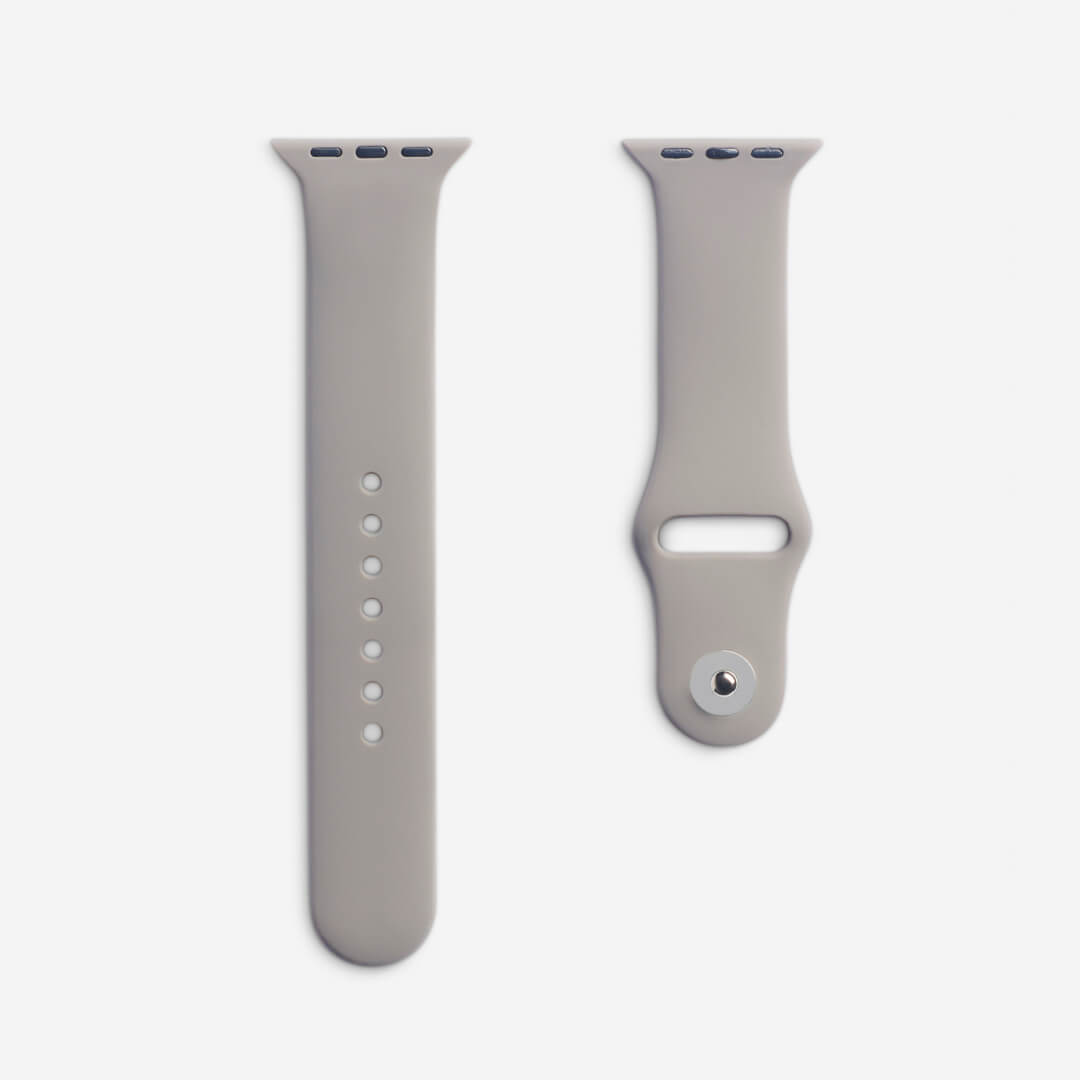 Classic Silicone Apple Watch Band - Gravel