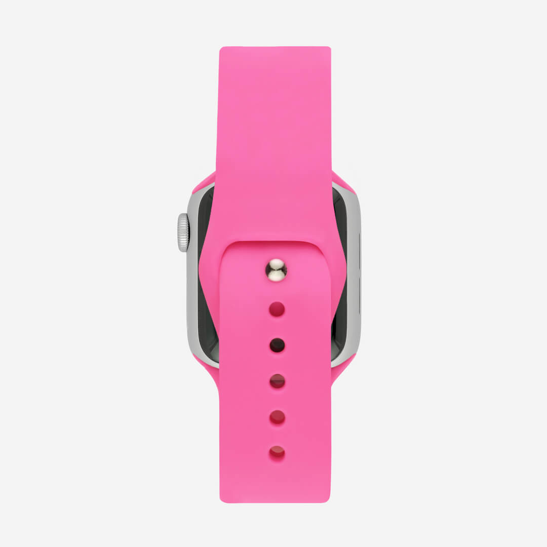 Bright Sports Silicone Apple Watch Bands - Light Pink
