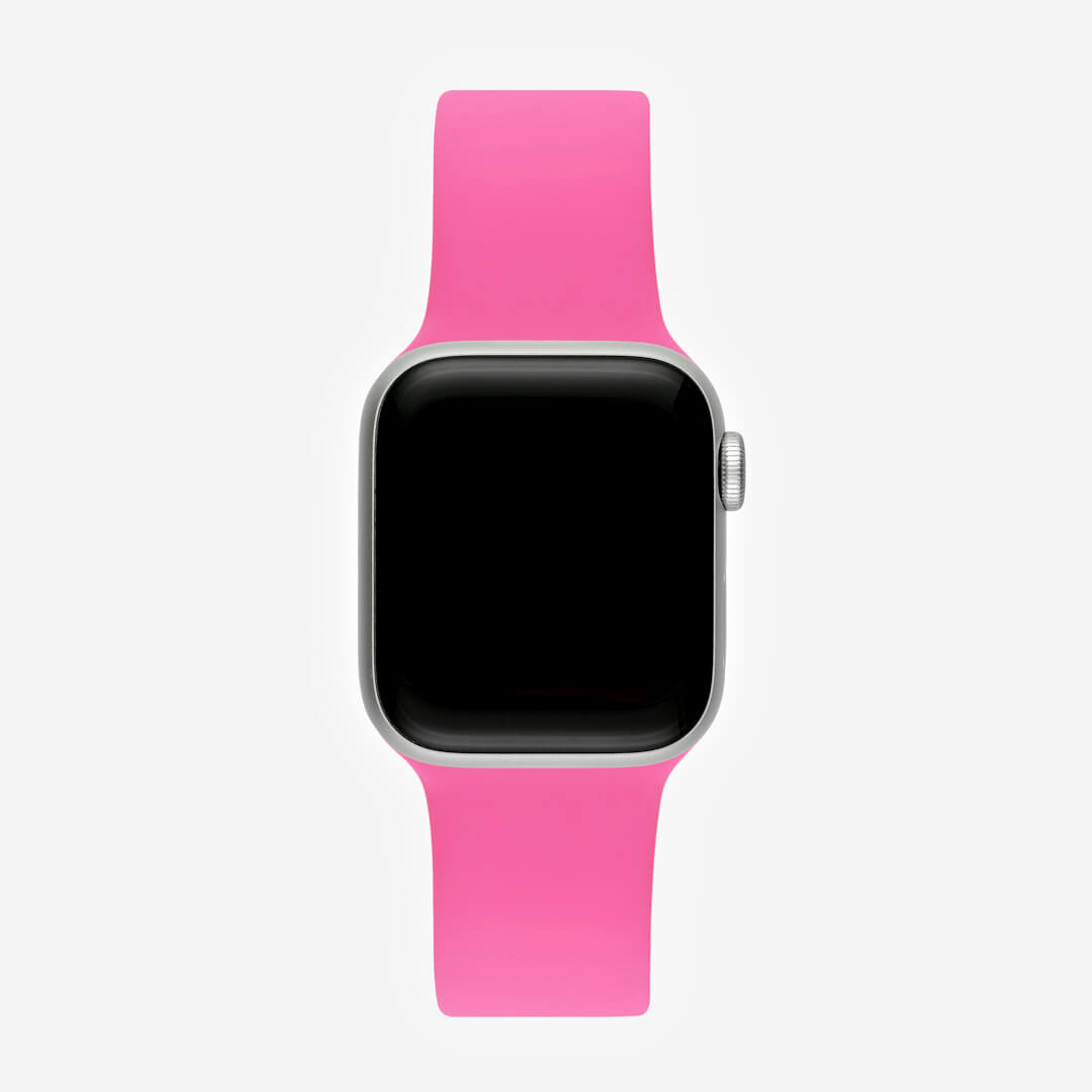 Silicone Apple Watch Band - Hot Pink - The Salty Fox