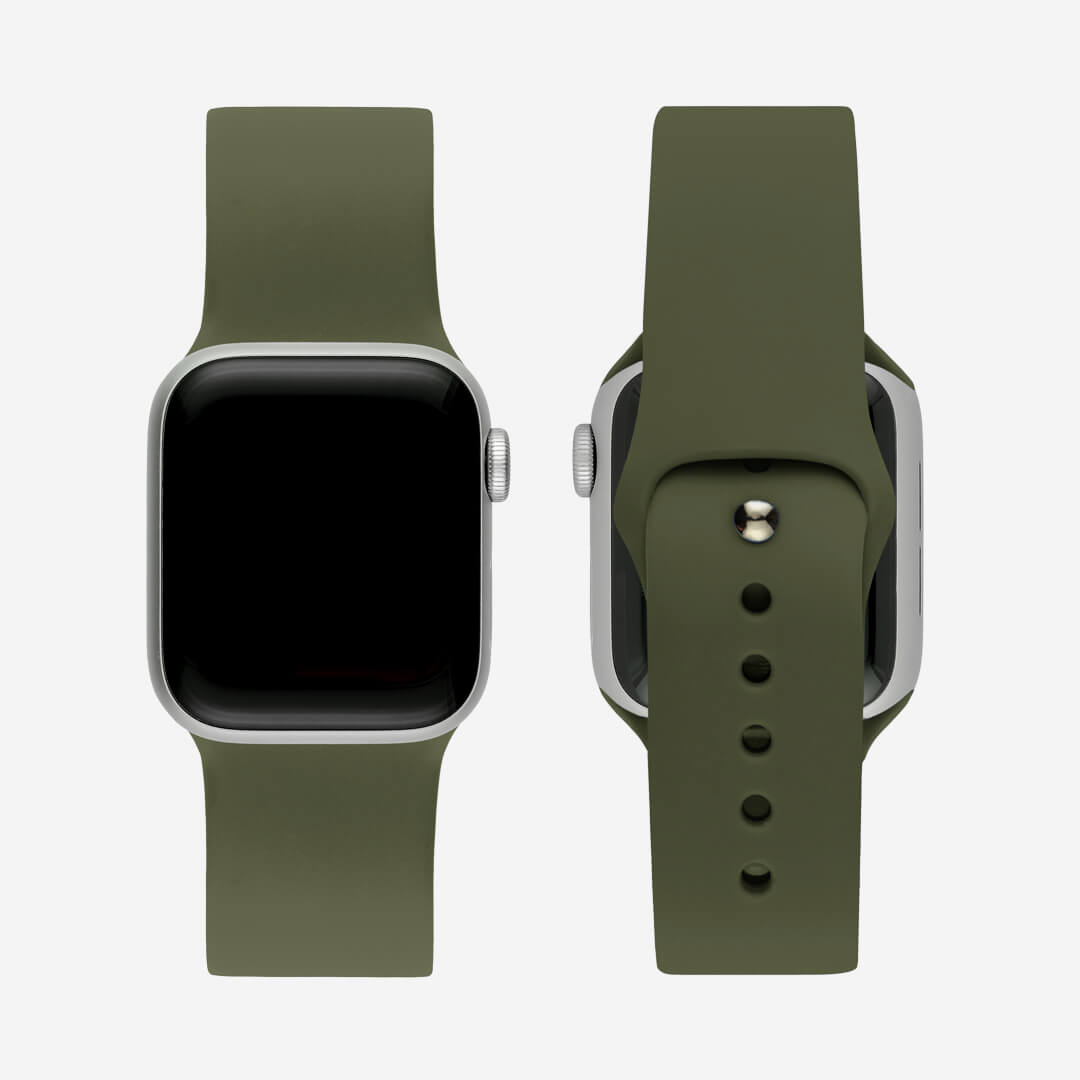 Silicone Apple Watch Band - Olive