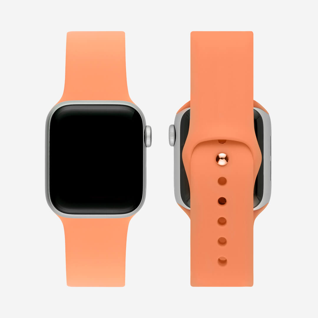 Classic Silicone Apple Watch Band - Papaya
