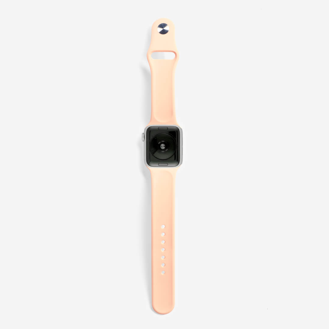 Silicone Apple Watch Band - Peach