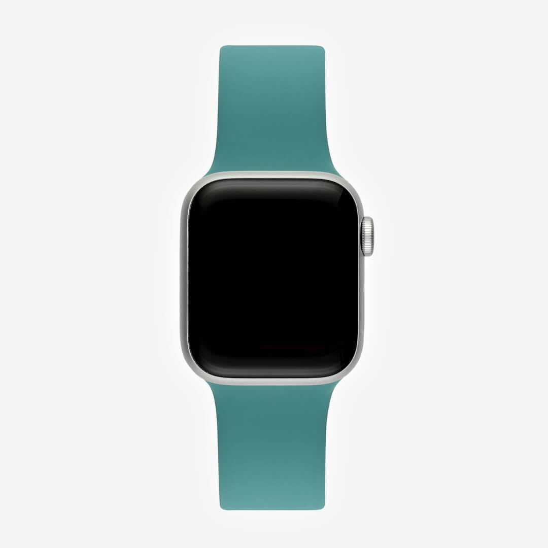 Classic Silicone Apple Watch Band - Pine Green