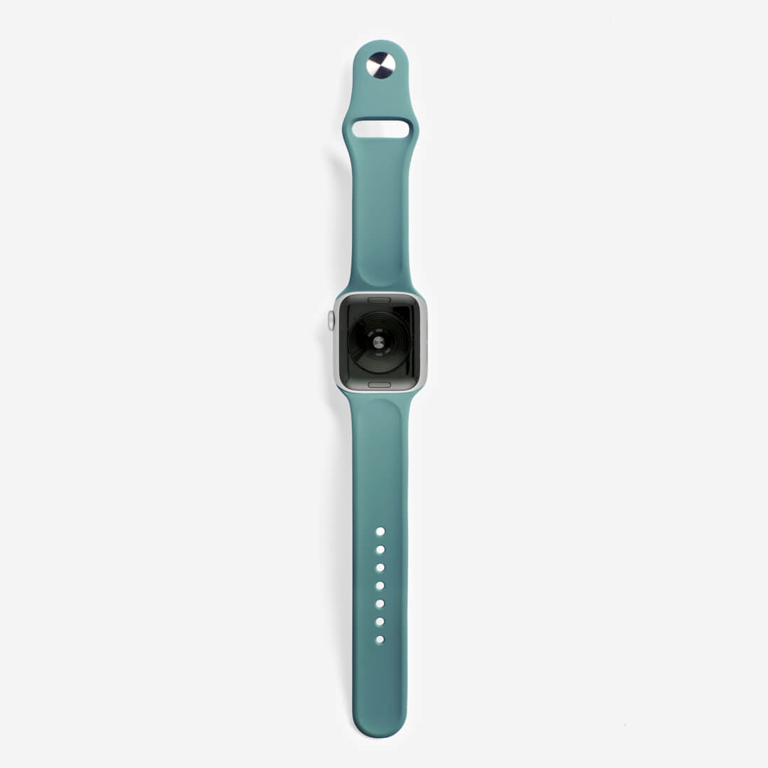 Classic Silicone Apple Watch Band - Pine Green