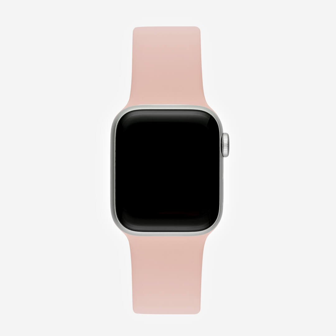 Silicone Apple Watch Band - Pink Sand