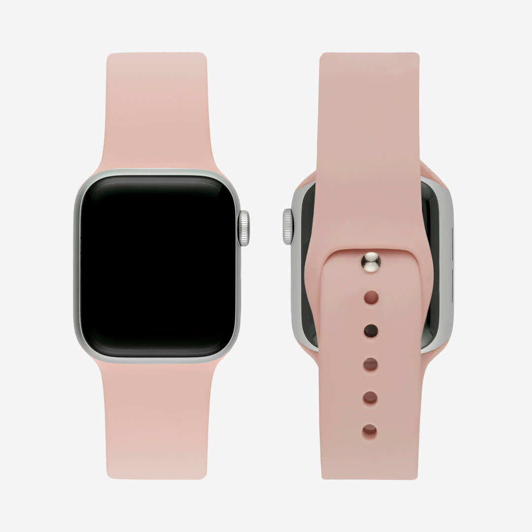 Silicone Apple Watch Band - Pink Sand