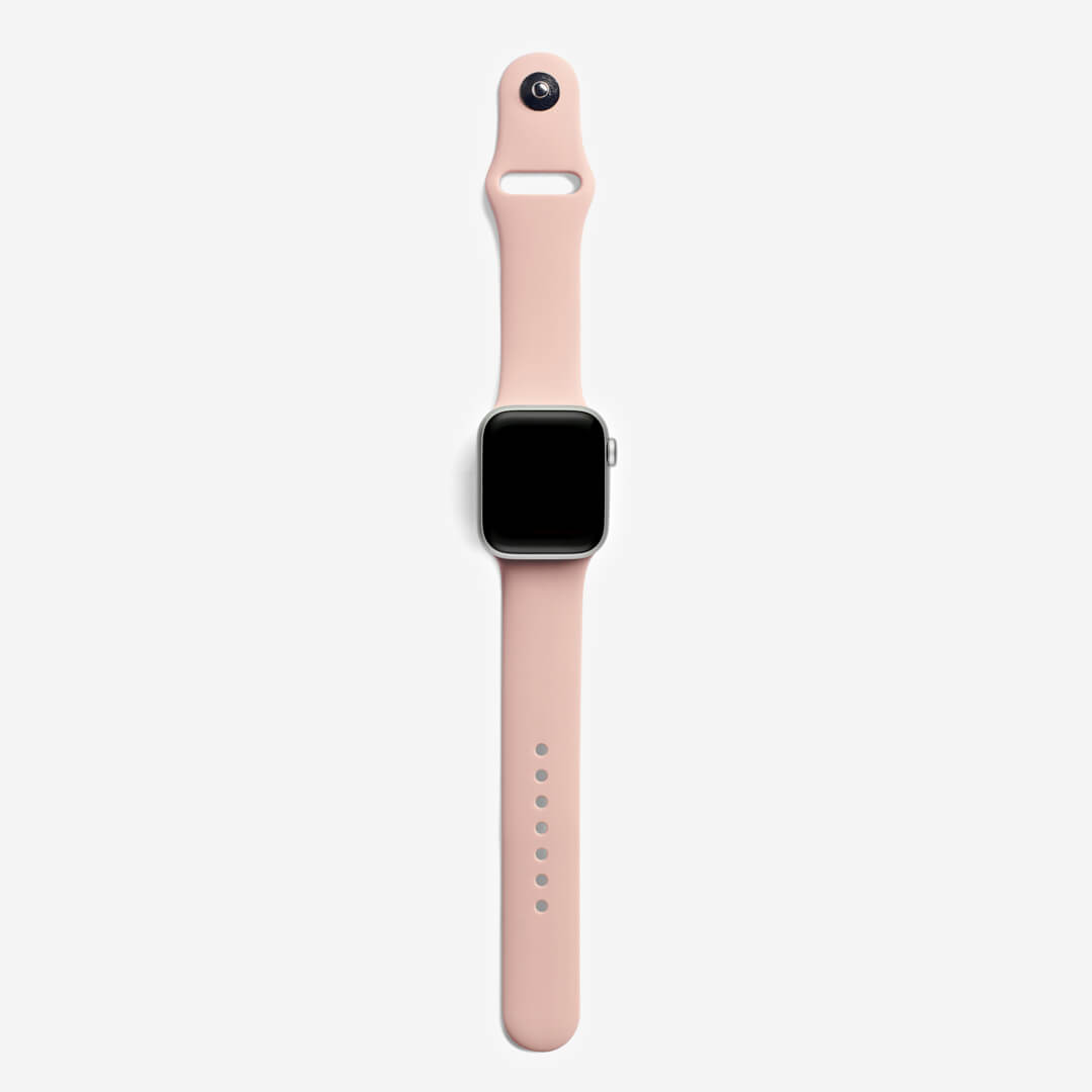 Classic Silicone Apple Watch Band - Pink Sand