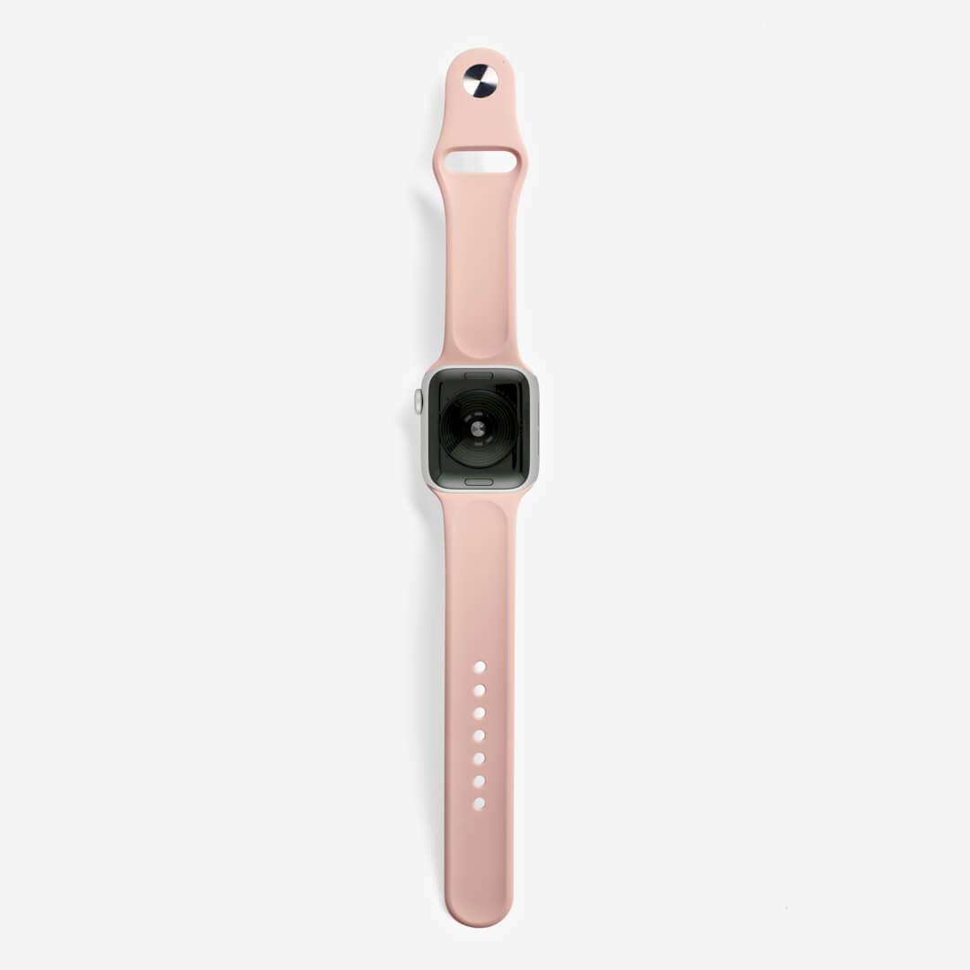 Classic Silicone Apple Watch Band - Pink Sand