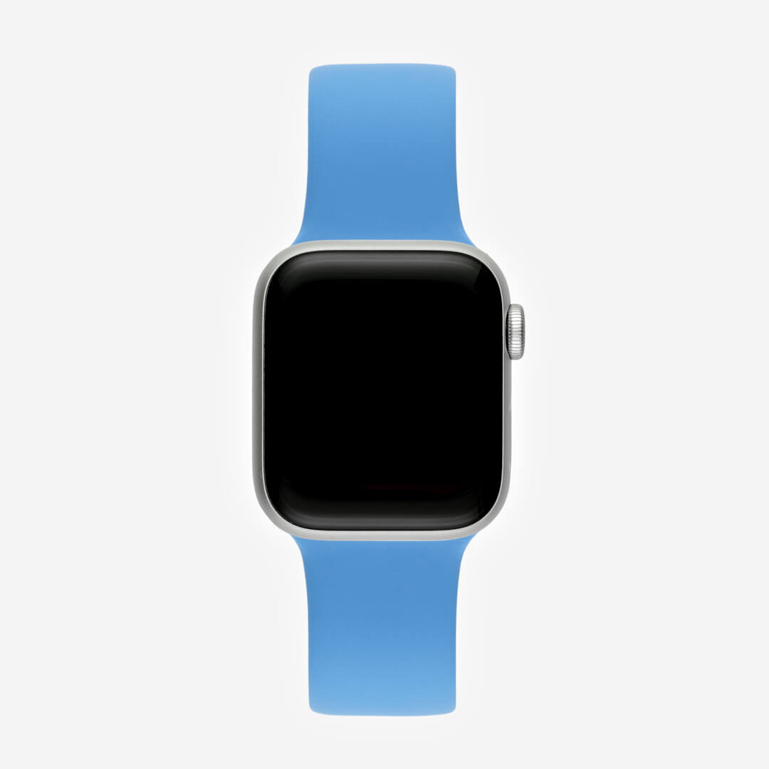 Silicone Apple Watch Band - Plain Blue