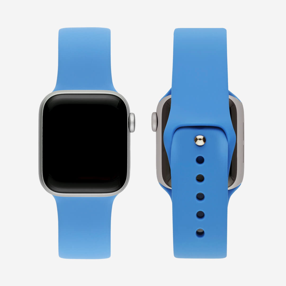 Silicone Apple Watch Band - Plain Blue