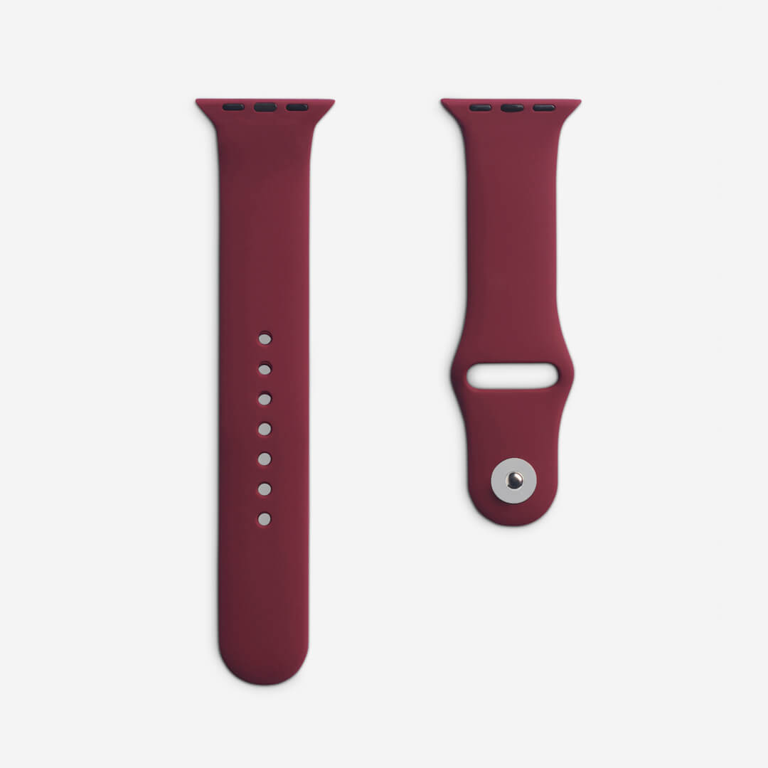 Silicone Apple Watch Band - Plum