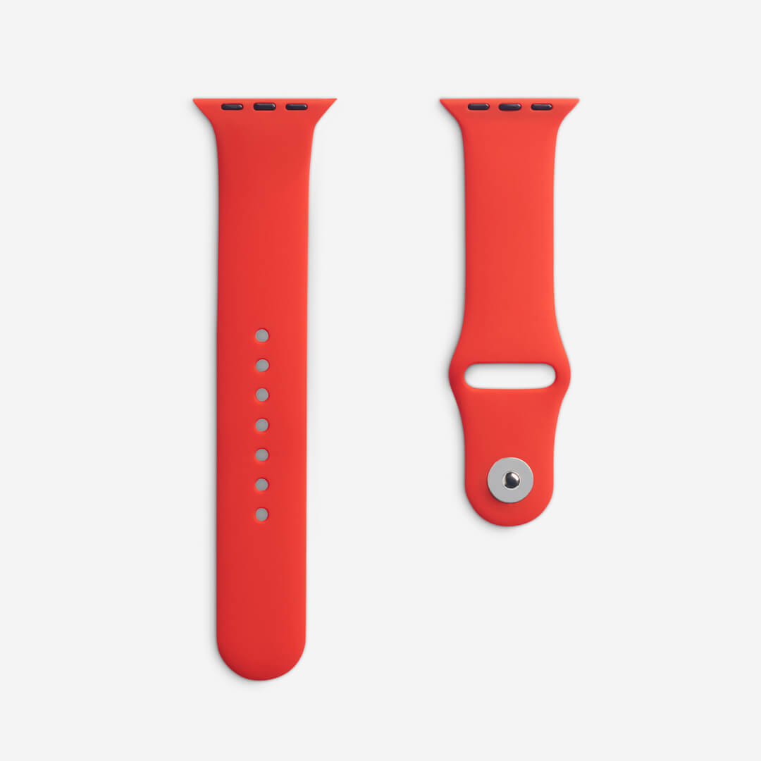 Silicone Apple Watch Band - Red