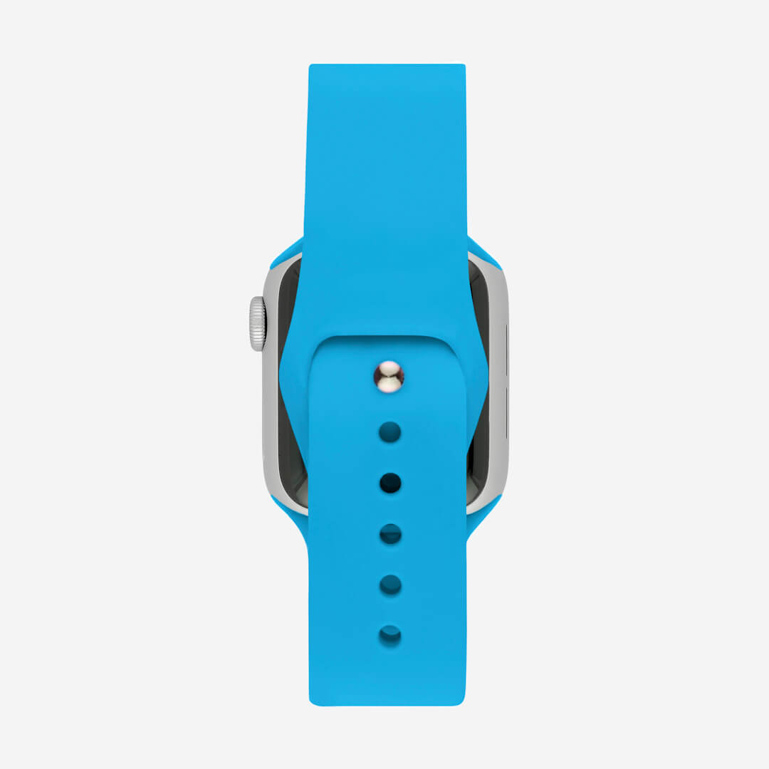Silicone Apple Watch Band - Surf Blue