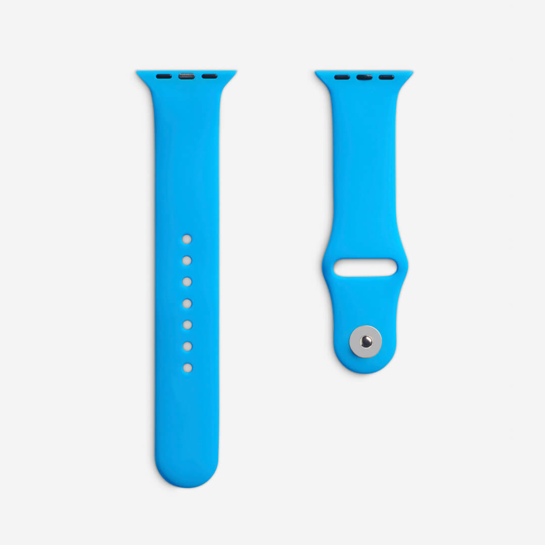 Classic Silicone Apple Watch Band - Surf Blue