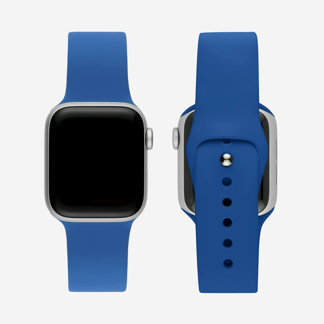 Silicone Apple Watch Band - Tomales Blue