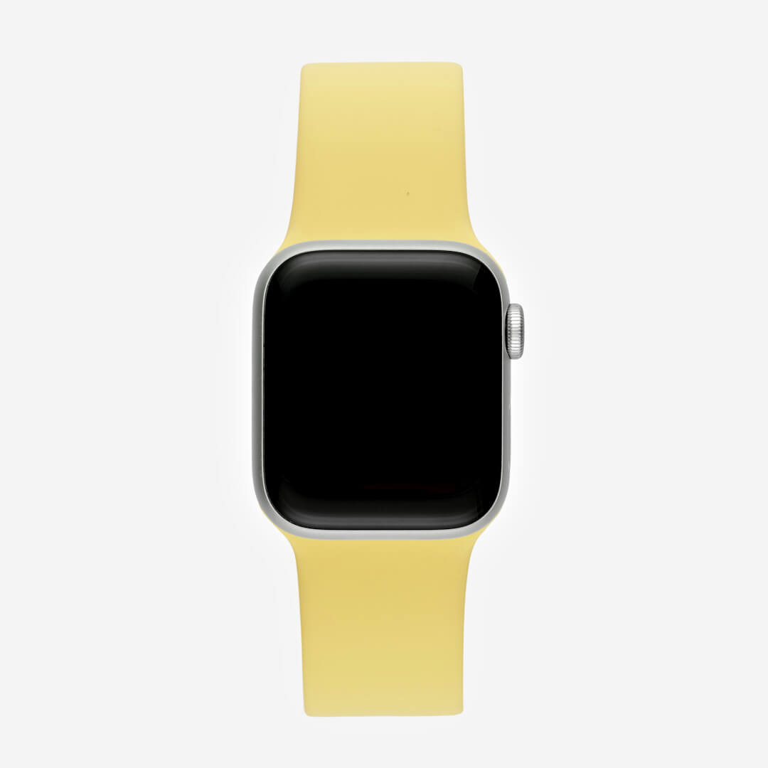 Bracelet silicone Apple Watch (jaune) 