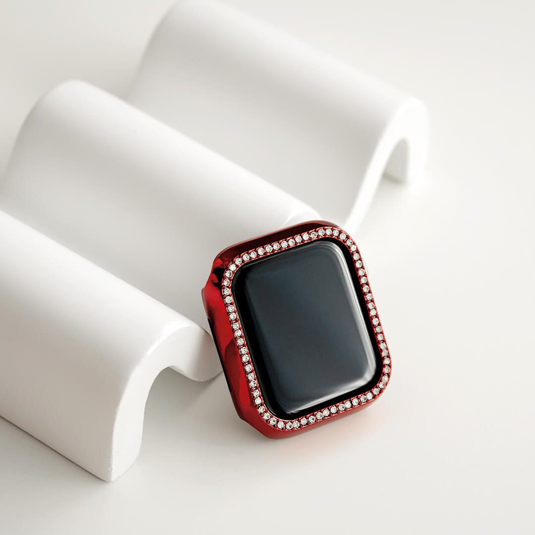 Apple Watch Single Halo Crystal Bumper Case - Cherry