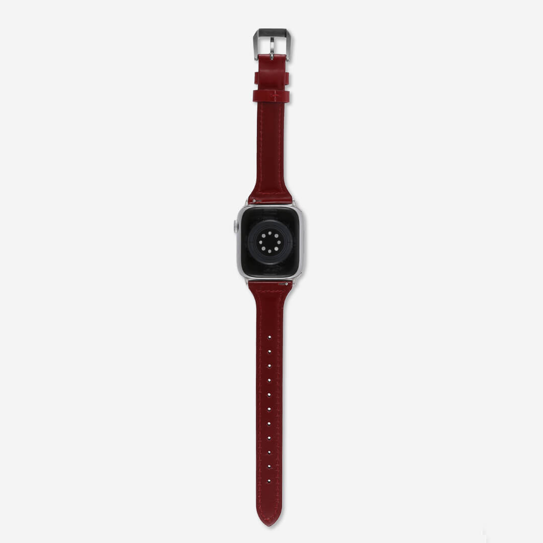 Slim Leather Apple Watch Band - Saffron