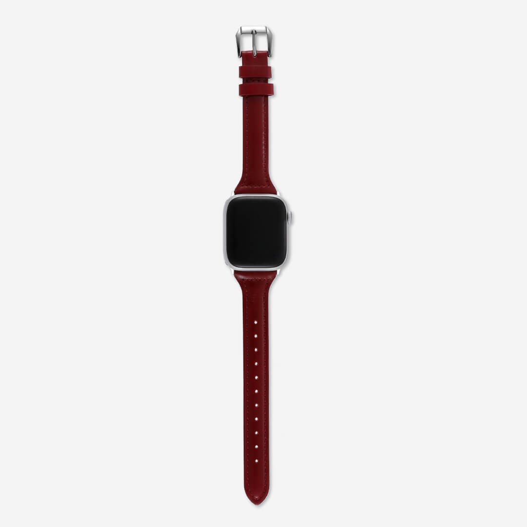 Slim Leather Apple Watch Band - Saffron