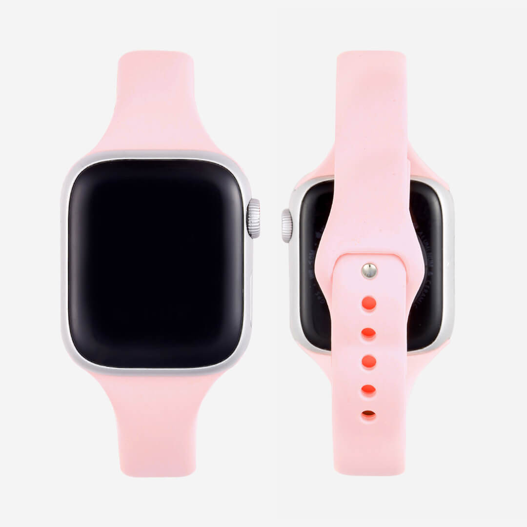 Slim Silicone Apple Watch Band - Pink