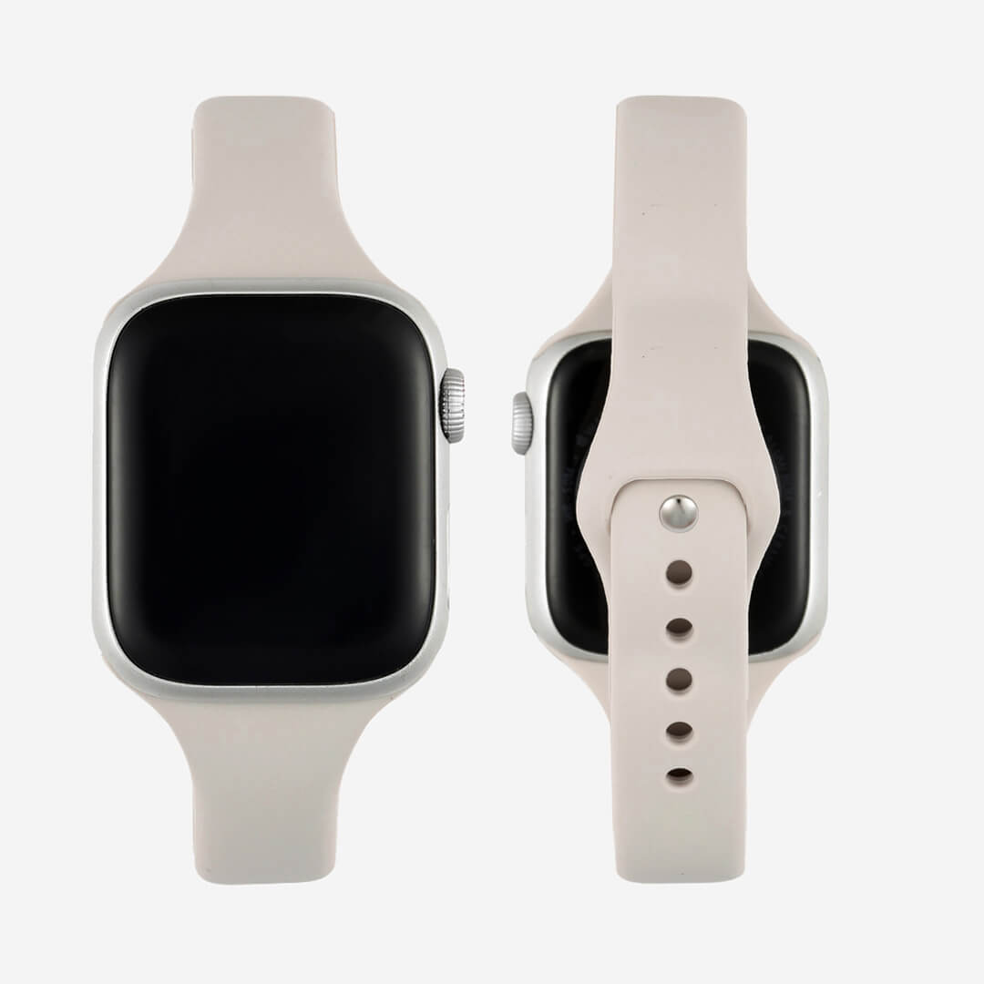 Slim Silicone Apple Watch Band - Starlight