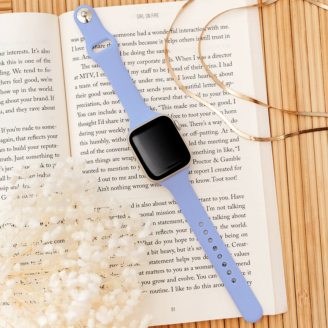 Slim Silicone Apple Watch Band - Lilac