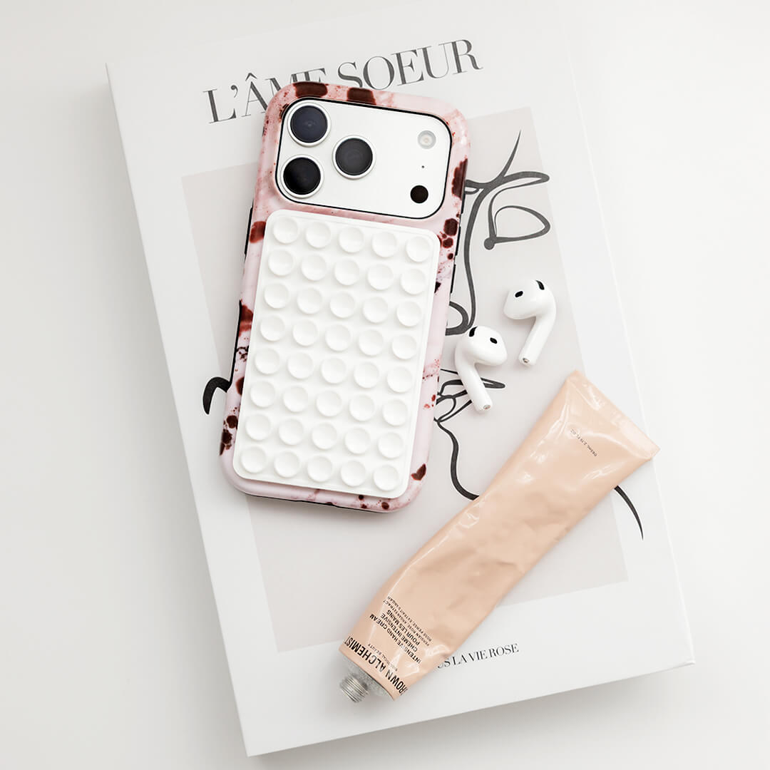 Sticky Phone Mounts - White