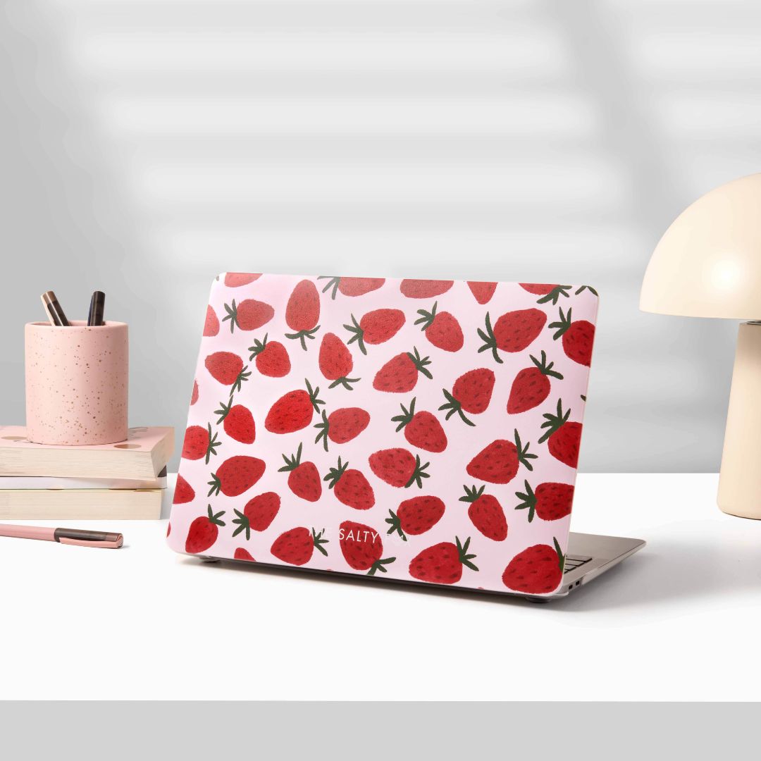 Strawberry Kisses MacBook Case