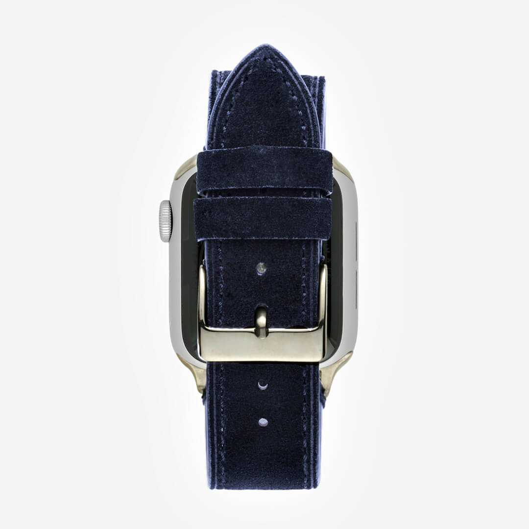 Suede Leather Apple Watch Band - Ebony