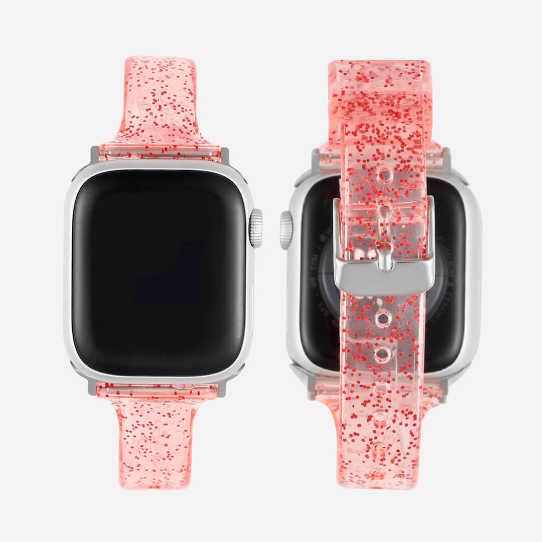 Sydney Glitter Apple Watch Band - Cherry