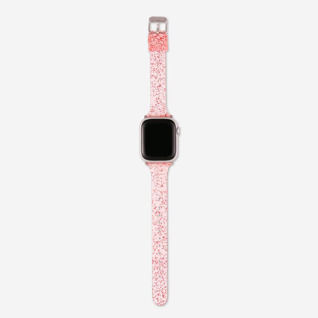 Sydney Glitter Apple Watch Band - Cherry