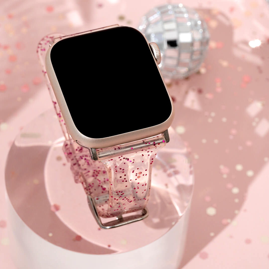 Sydney Glitter Apple Watch Band - Grape