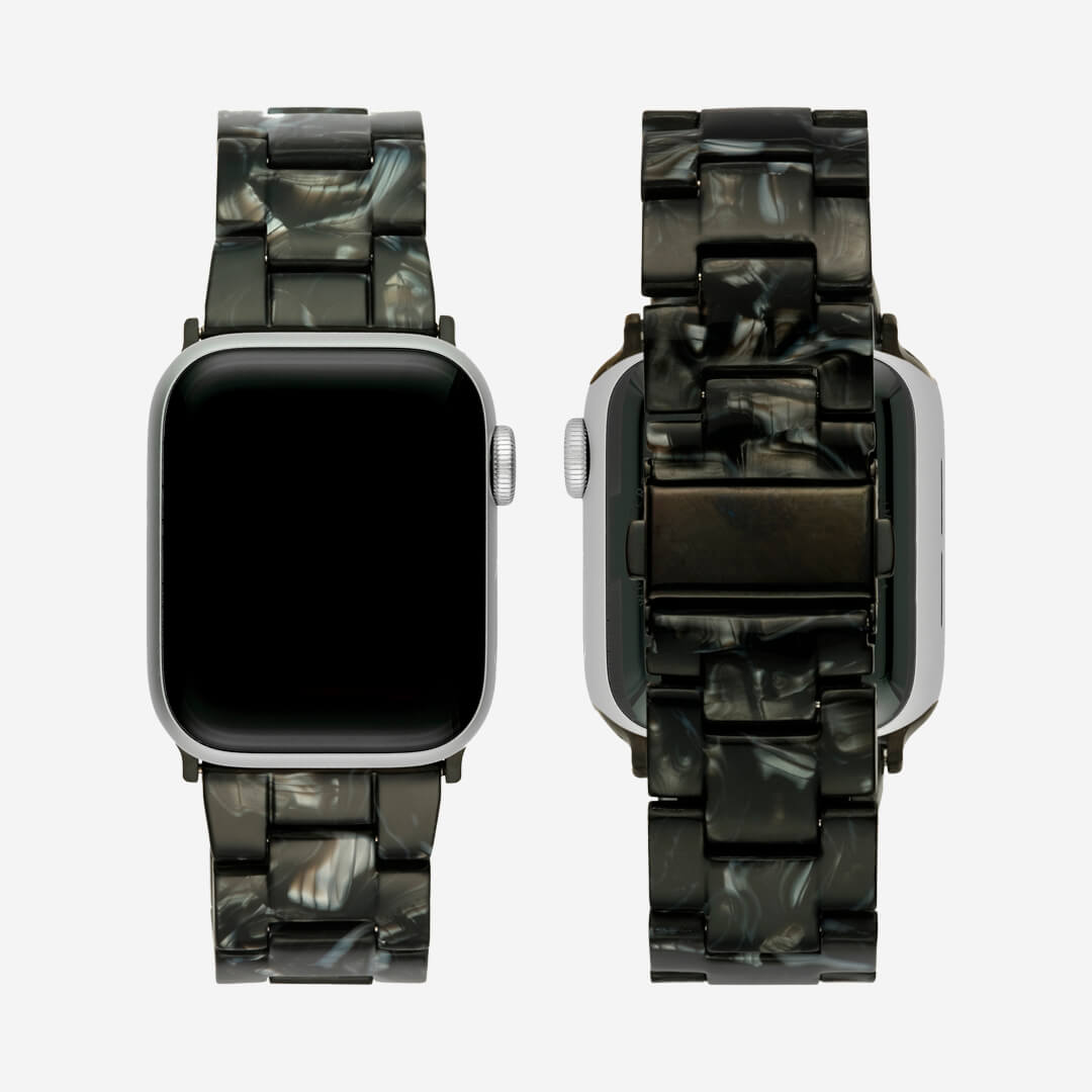 Vienna Apple Watch Band - Black Marble