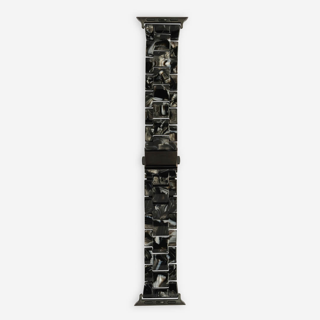 Vienna Apple Watch Band - Black Marble