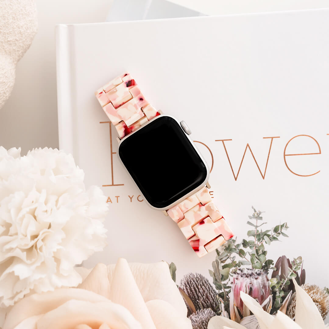 Vienna Apple Watch Band - Cherry Blossom / Starlight