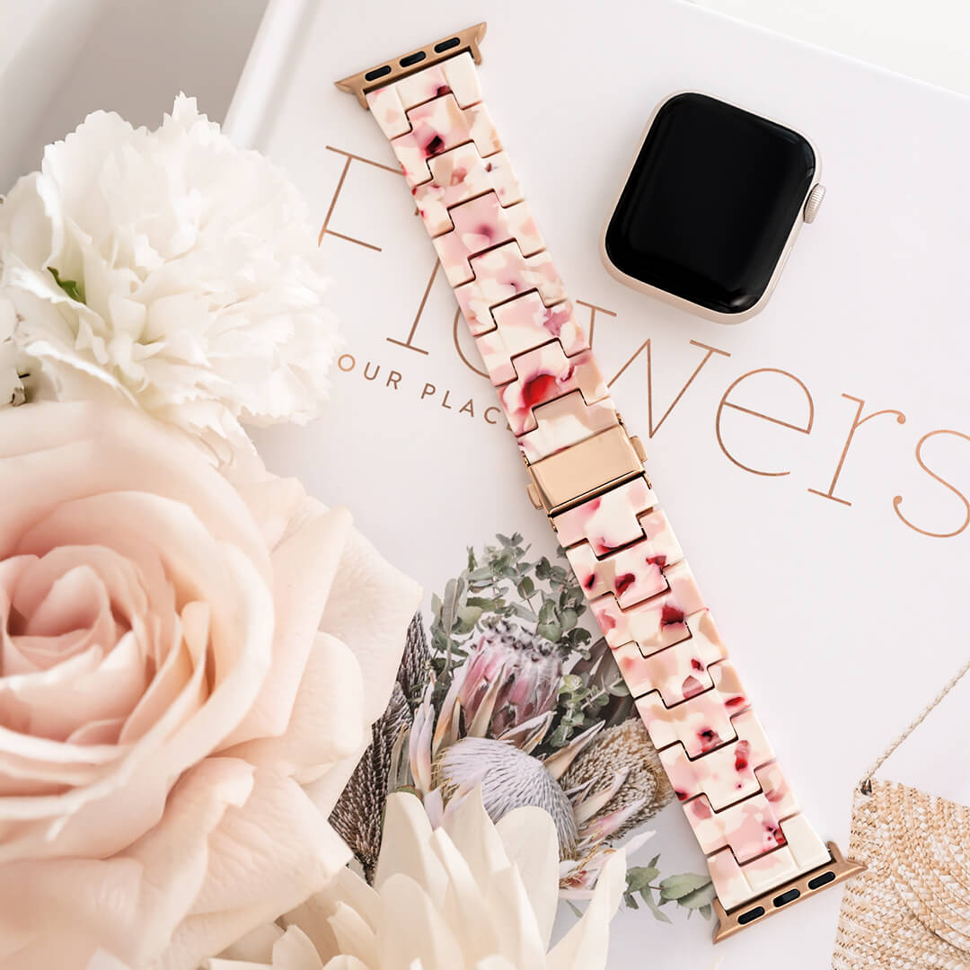 Vienna Apple Watch Band - Cherry Blossom / Vintage Rose Gold