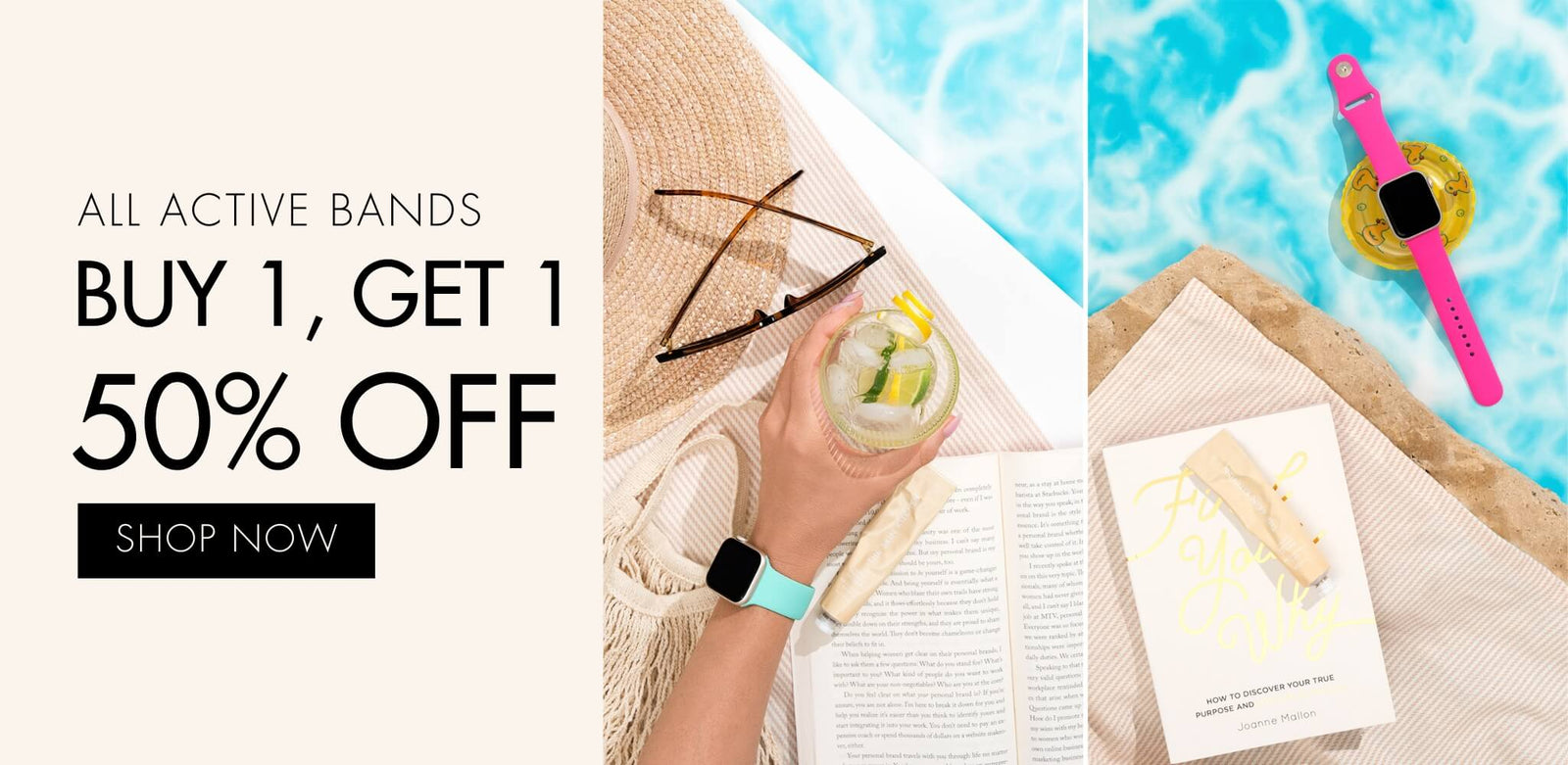 All active bands buy 1, get 1 50% off