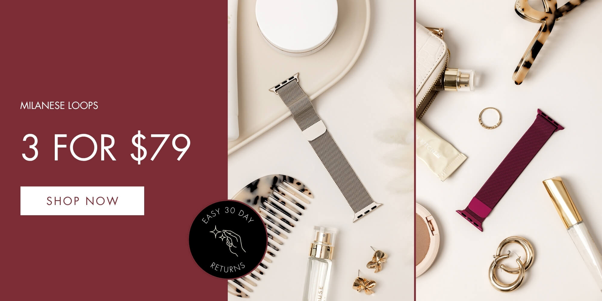 Milanese Loops 3 for $79 [SHOP NOW}
