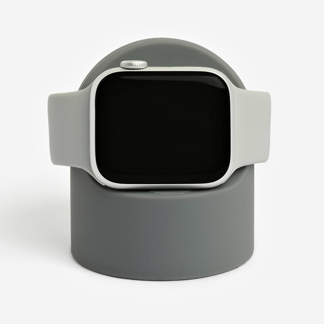 Bubble Silicone Apple Watch Stand - Grey