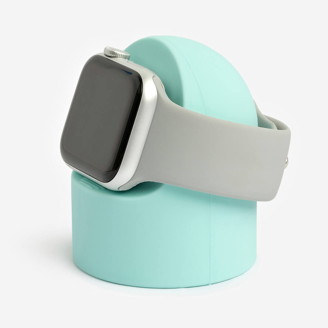 Bubble Silicone Apple Watch Stand - Mint