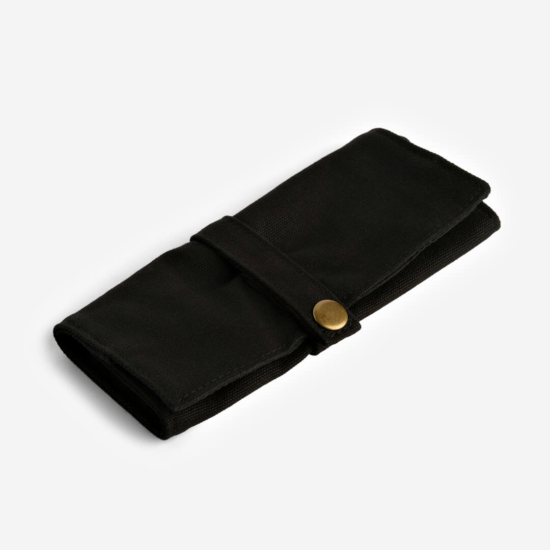 Canvas Apple Watch Band Roll Organiser - Black