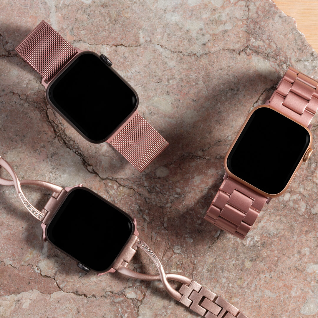 Luxe Life Accessories Harlow Chain Apple Watch Strap Rose Gold / 40mm