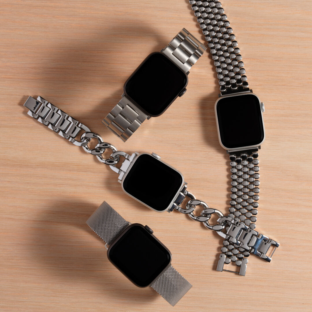 Monaco Bracelet Apple Watch Band - Silver