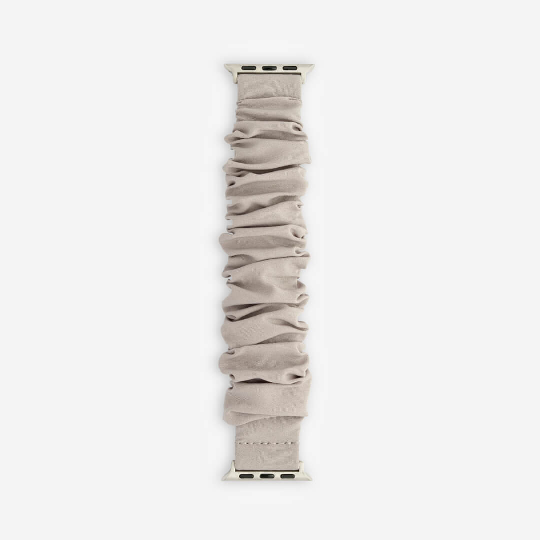 Scrunchie Apple Watch Band - French Grey