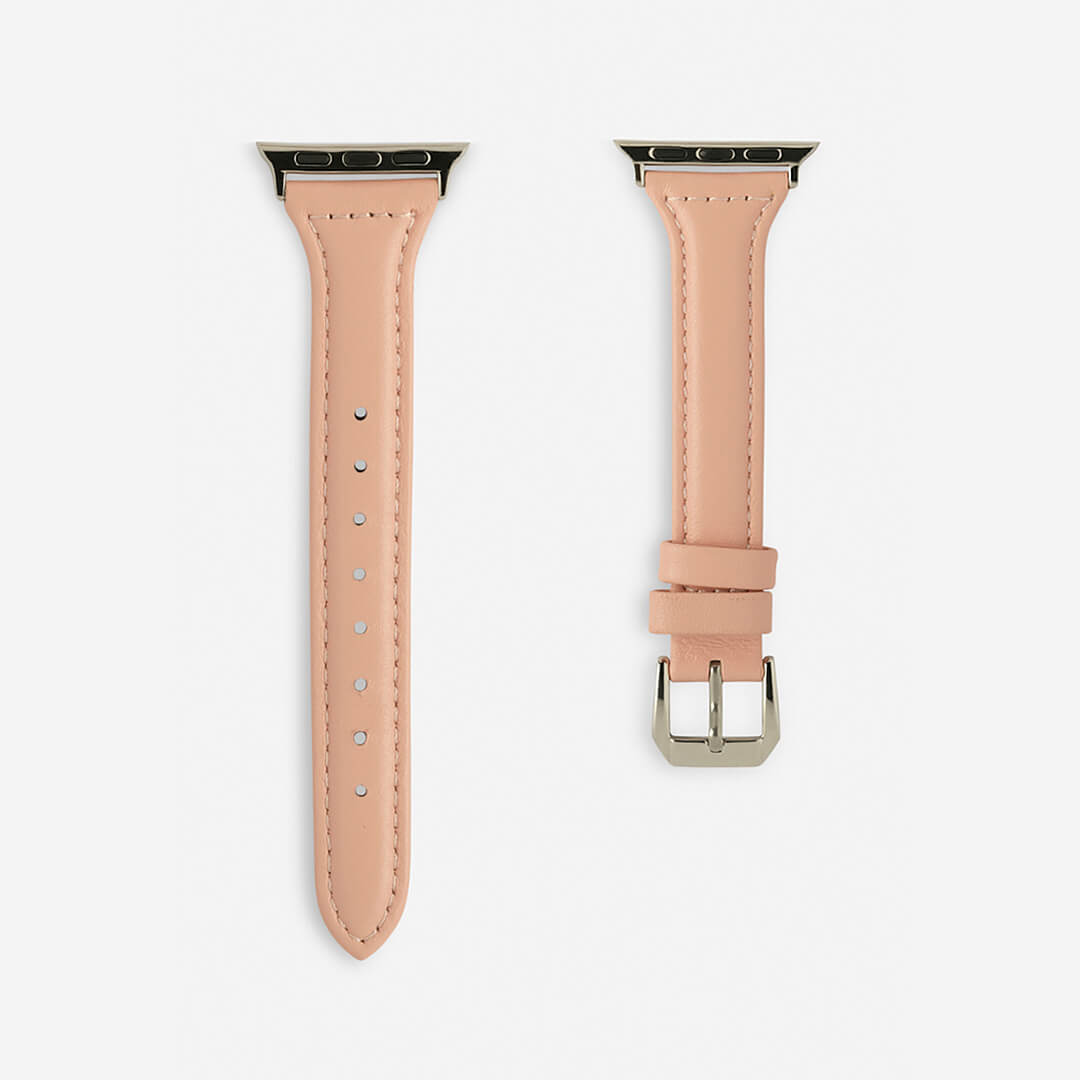 Slim Leather Apple Watch Band - Blossom