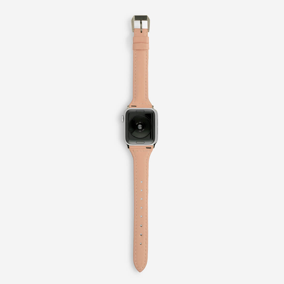 Slim Leather Apple Watch Band - Blossom