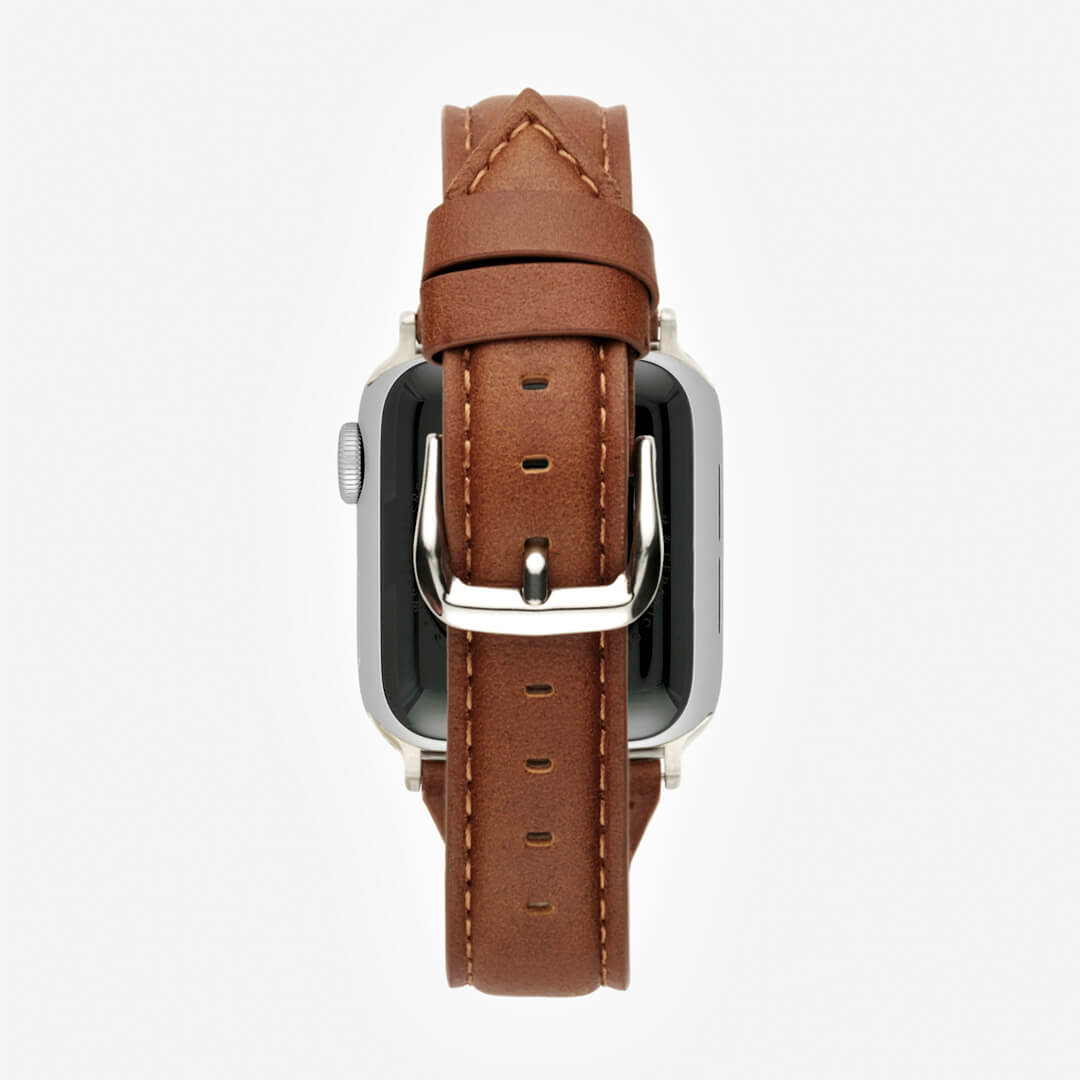 Slim Leather Apple Watch Band - Hazelnut
