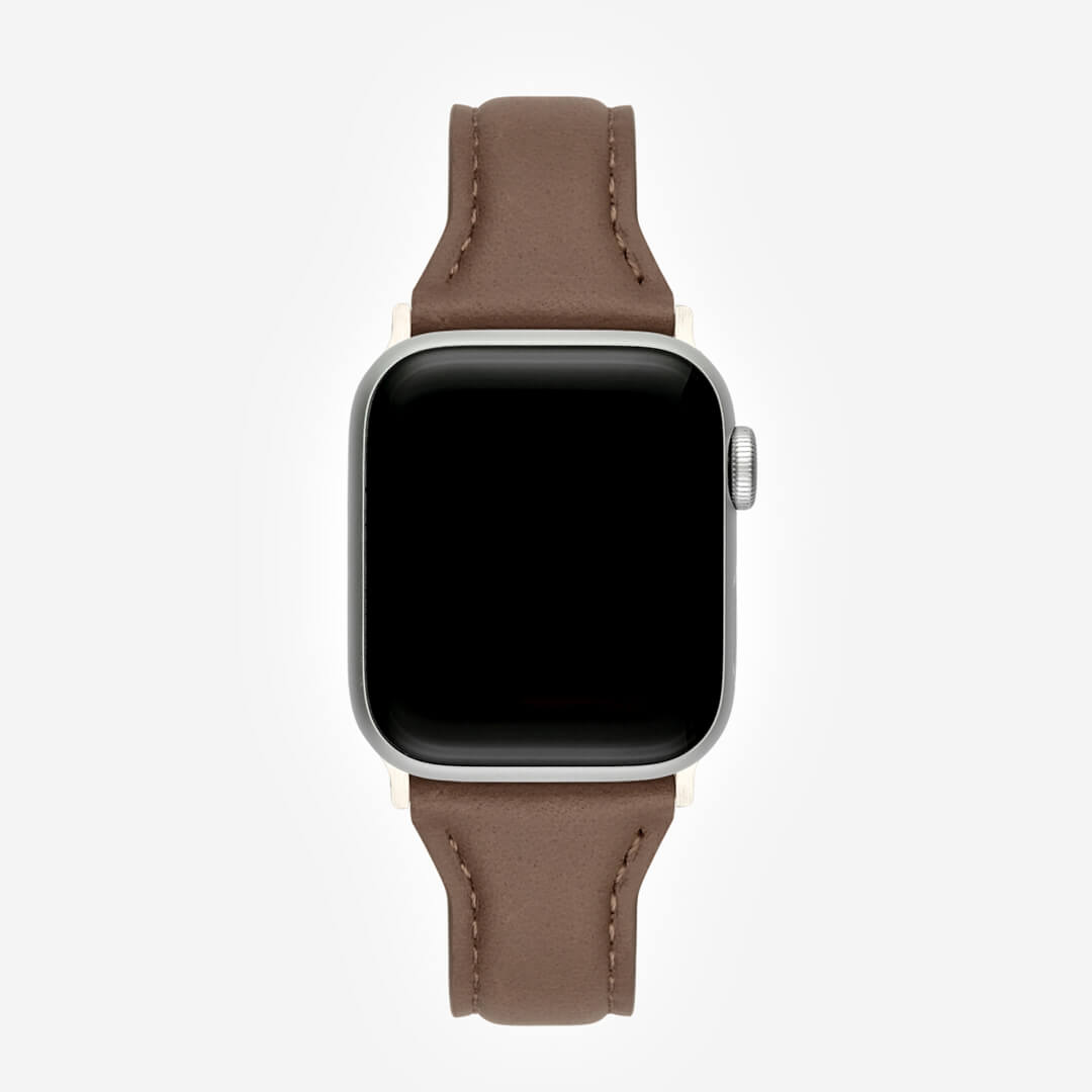 Slim Leather Apple Watch Band - Oyster
